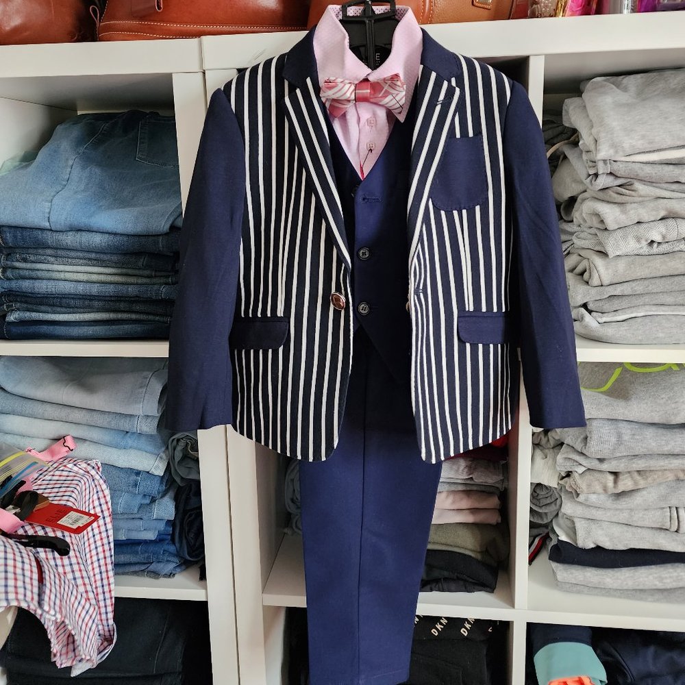 Boys Elie Blue Sport Jacket Size 4/5